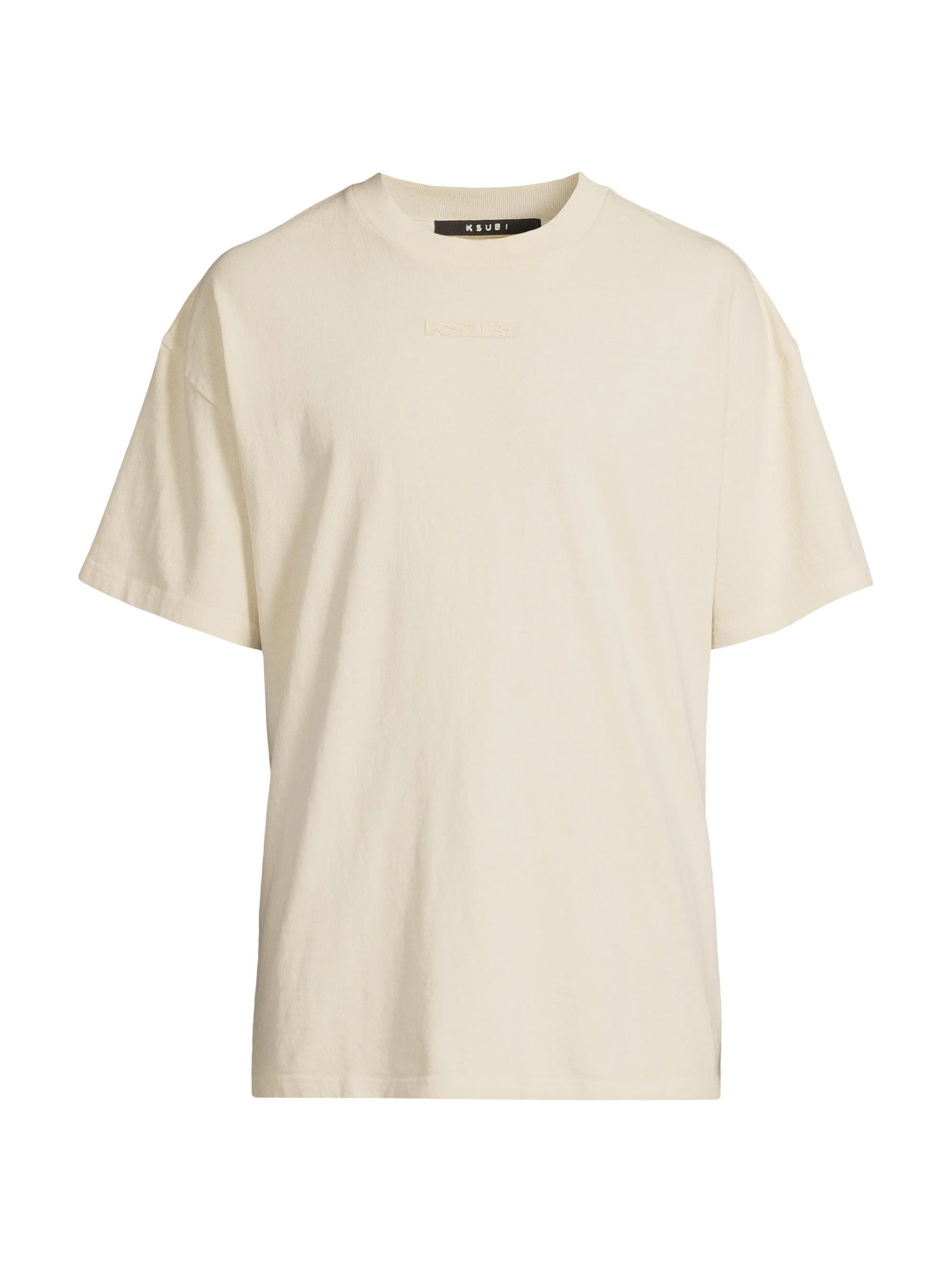 Men's Democrazy Boxy Cotton T-Shirt - Tan - 1
