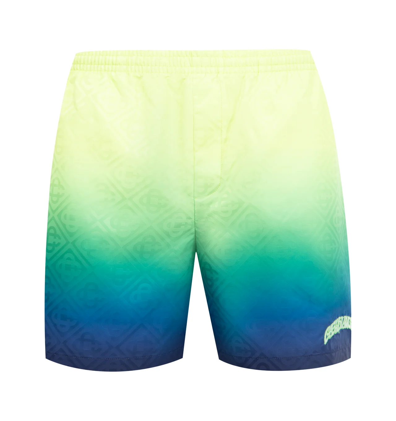 GRADIENT MONOGRAM SWIM SHORTS - 1
