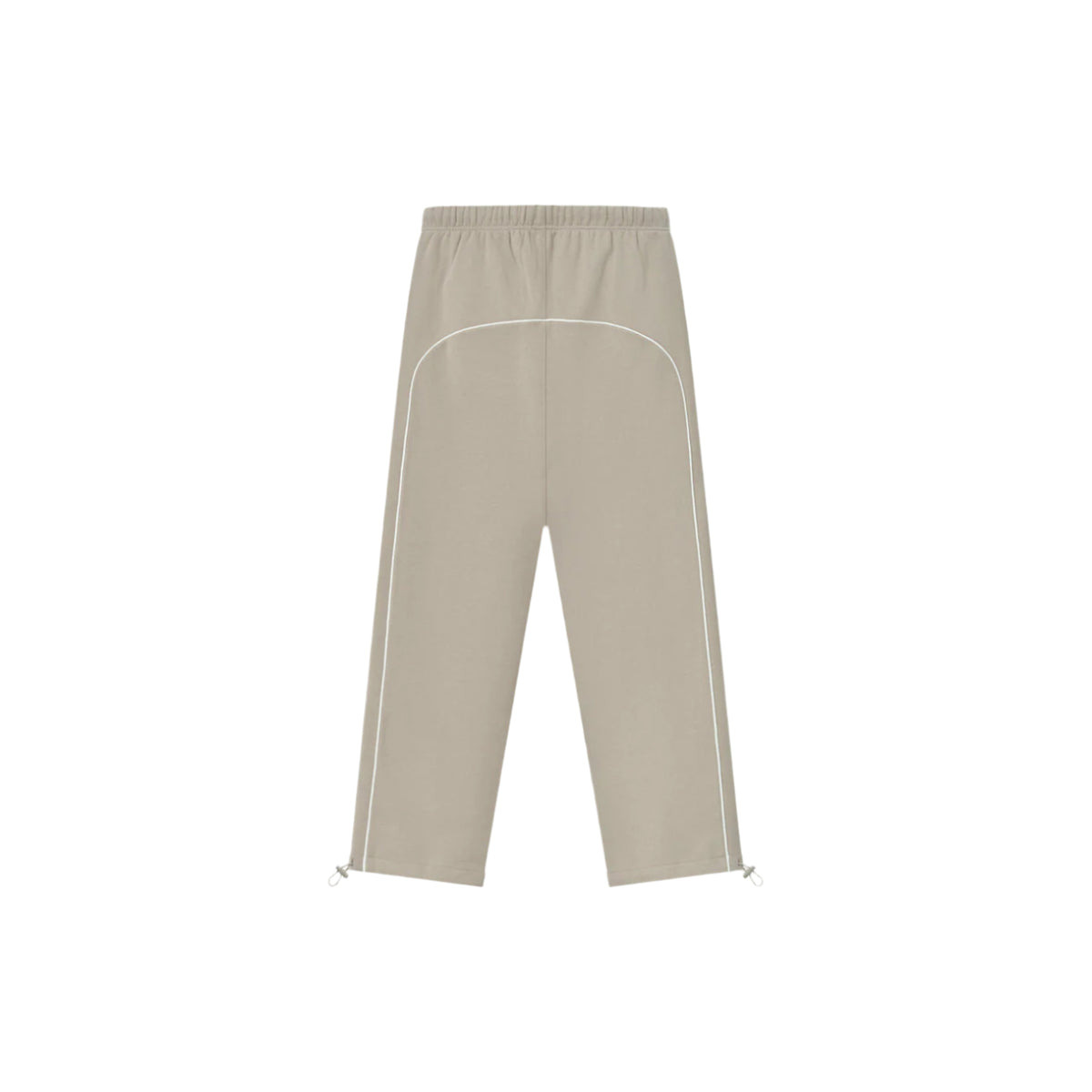 RELAXED FLEECE SWEATPANTS WITH PIPING (TIMBER/CLOUD WHITE) - 8