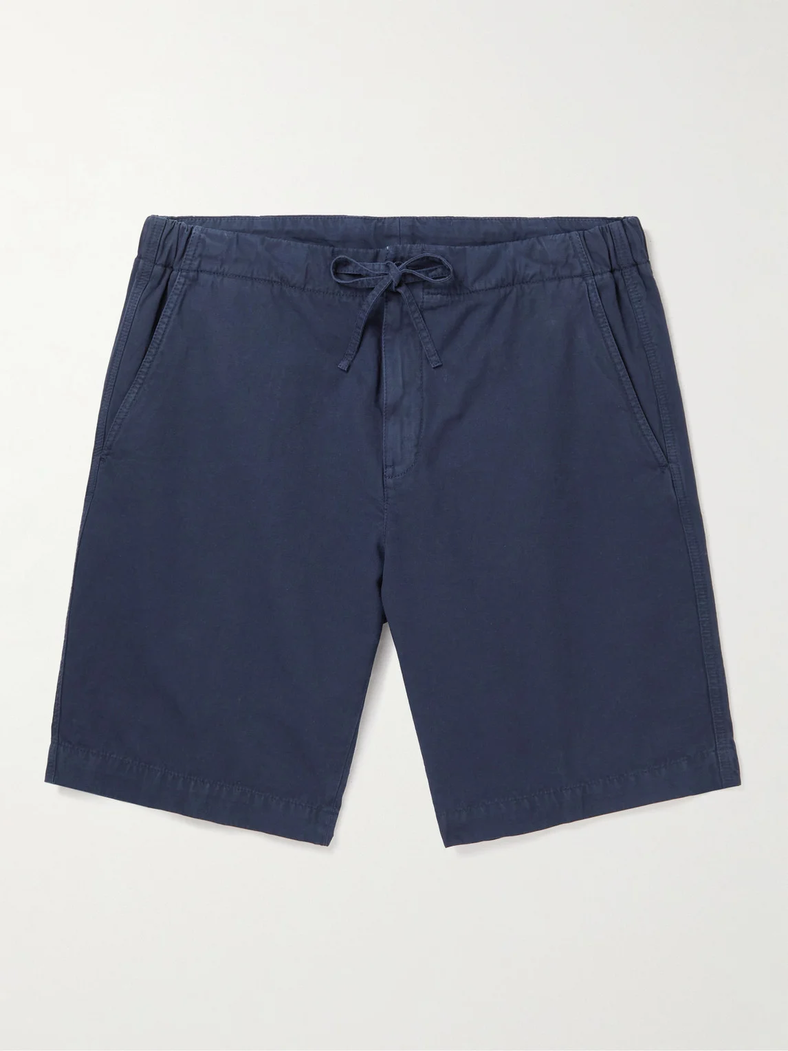 Straight-Leg Cotton and Linen-Blend Drawstring Bermuda Shorts - 1