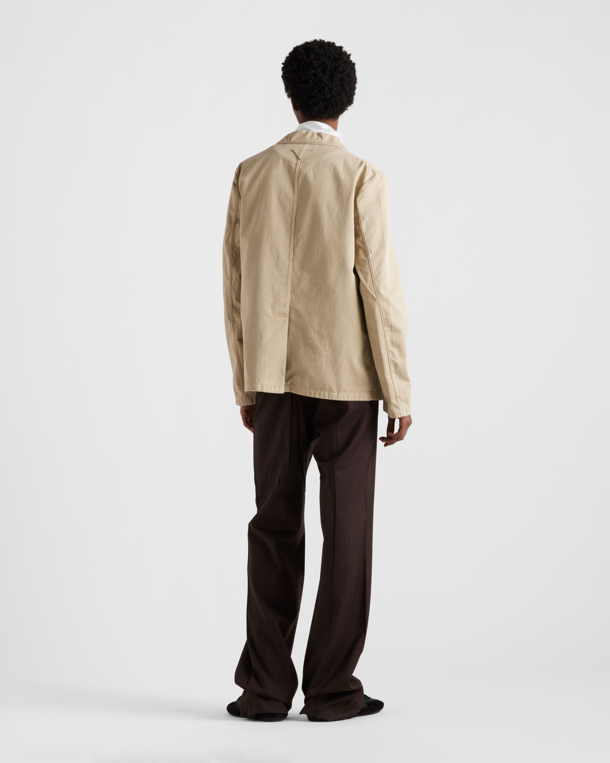 Single-breasted cotton jacket - 5