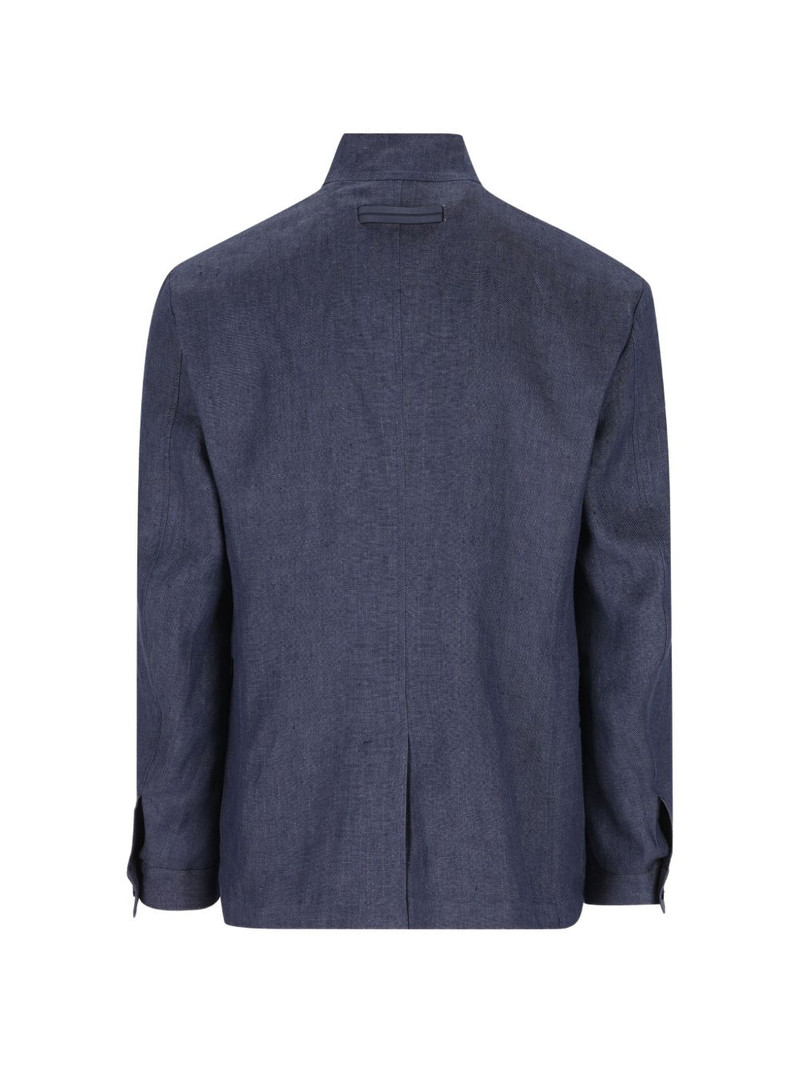 ZEGNA mandarin-collar jacket outlook