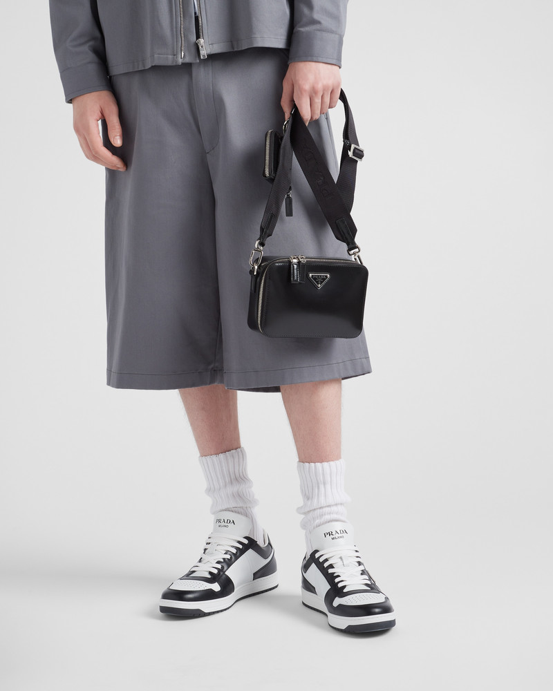 Prada Downtown leather sneakers outlook