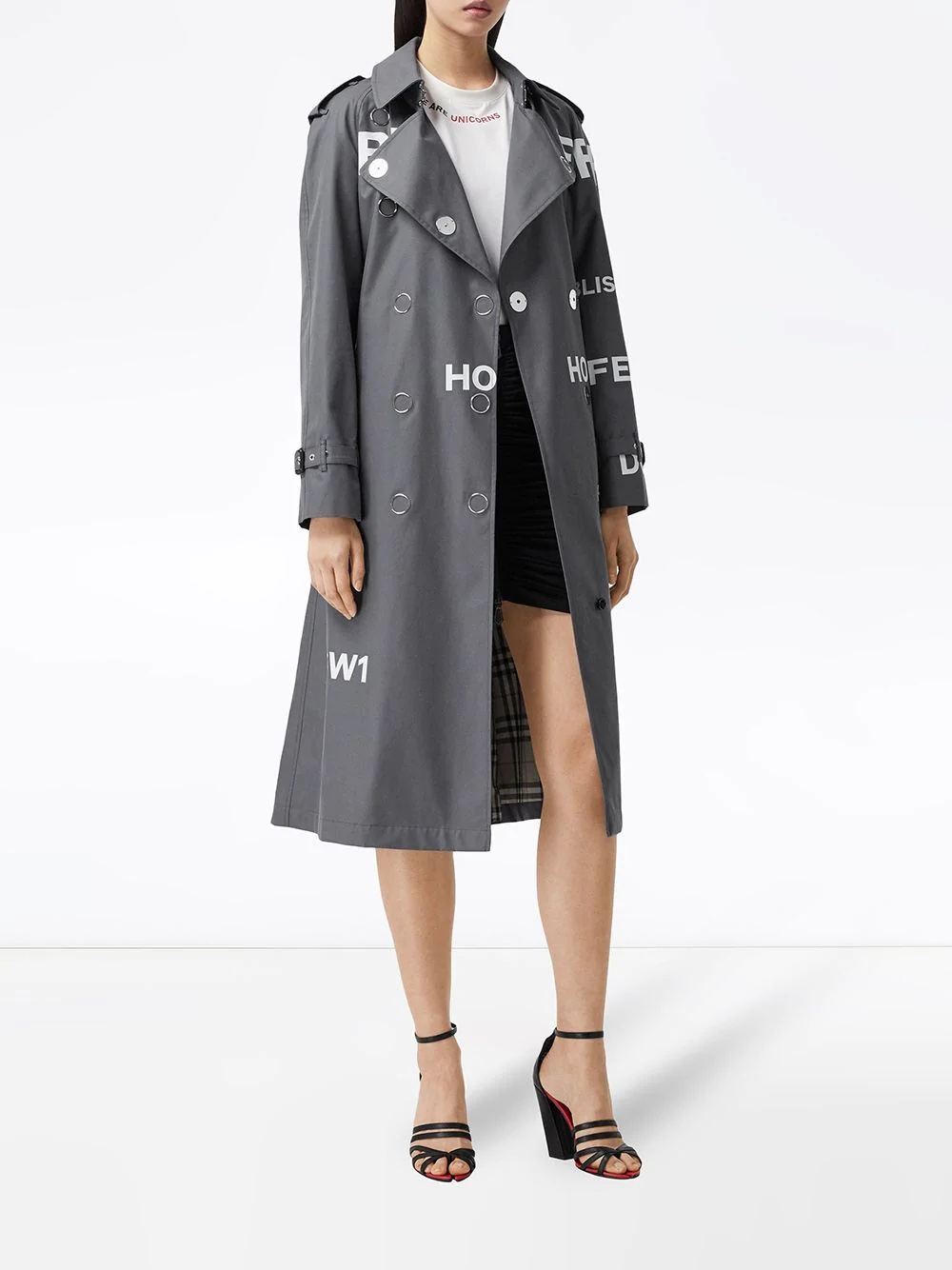 Horseferry Print Cotton Gabardine trench coat - 2