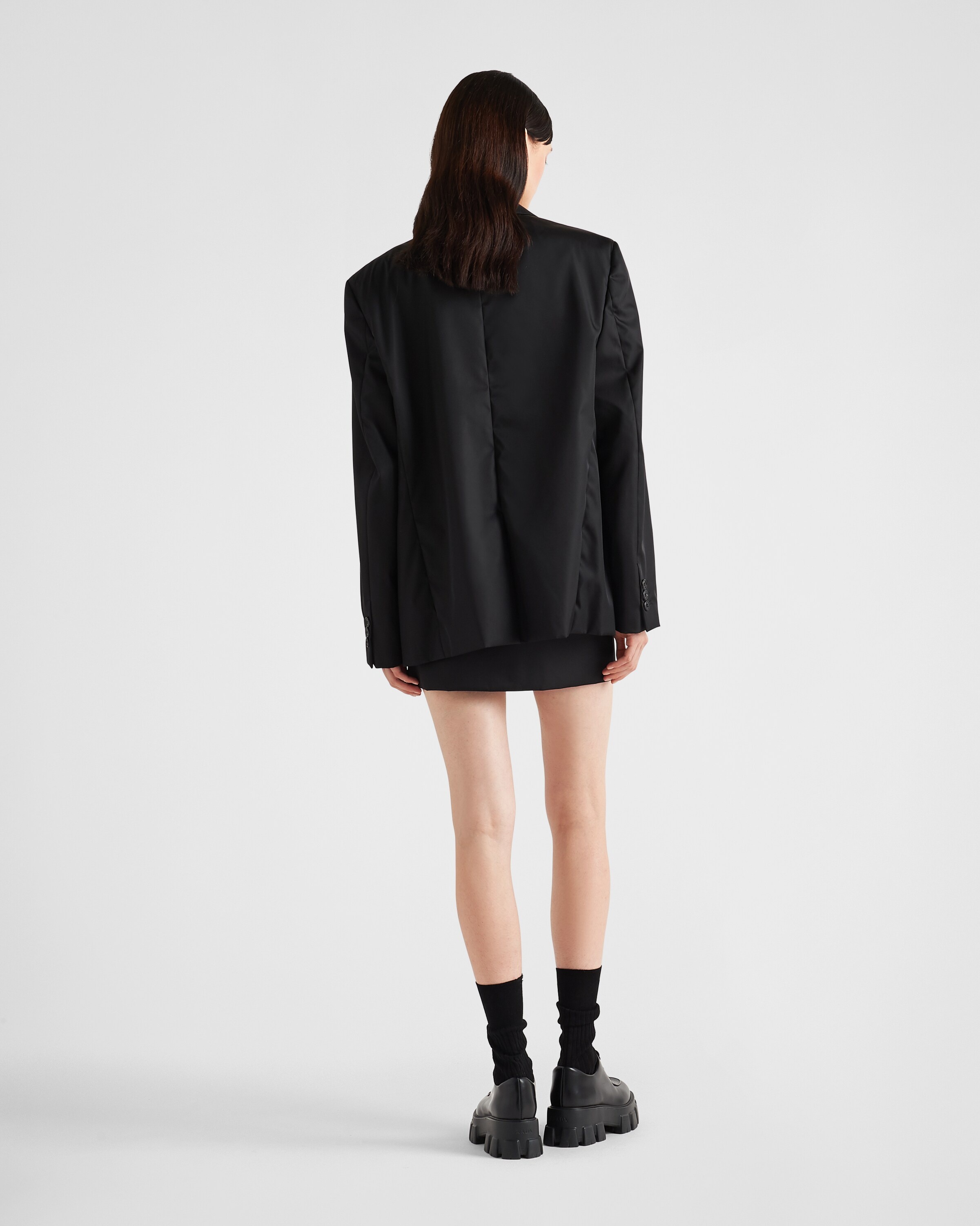 Single-breasted Re-Nylon jacket - 5