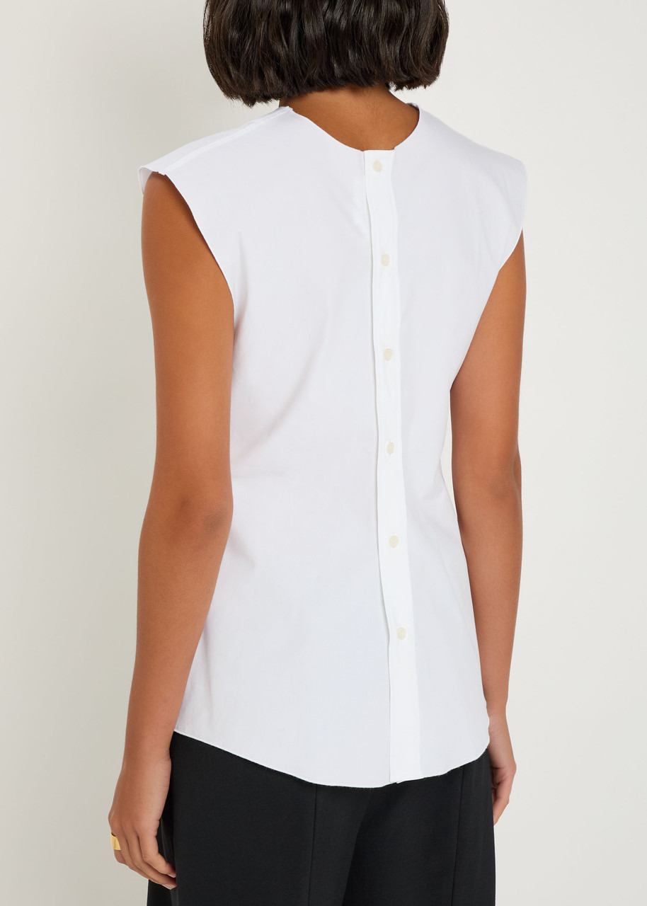 Victoria Beckham Panelled Cotton-poplin Shirt - 3