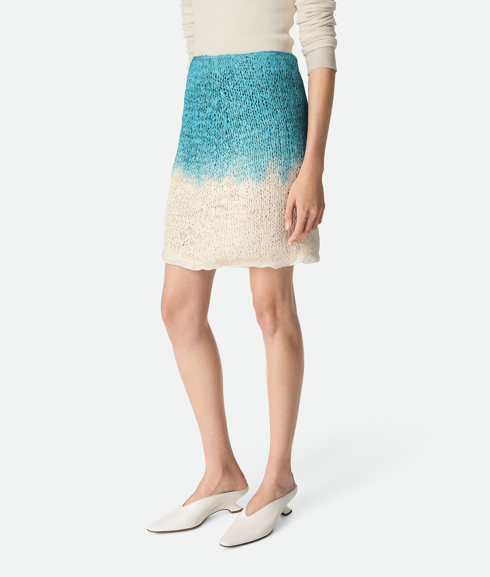 Wool And Silk Overdyed Skirt - 4