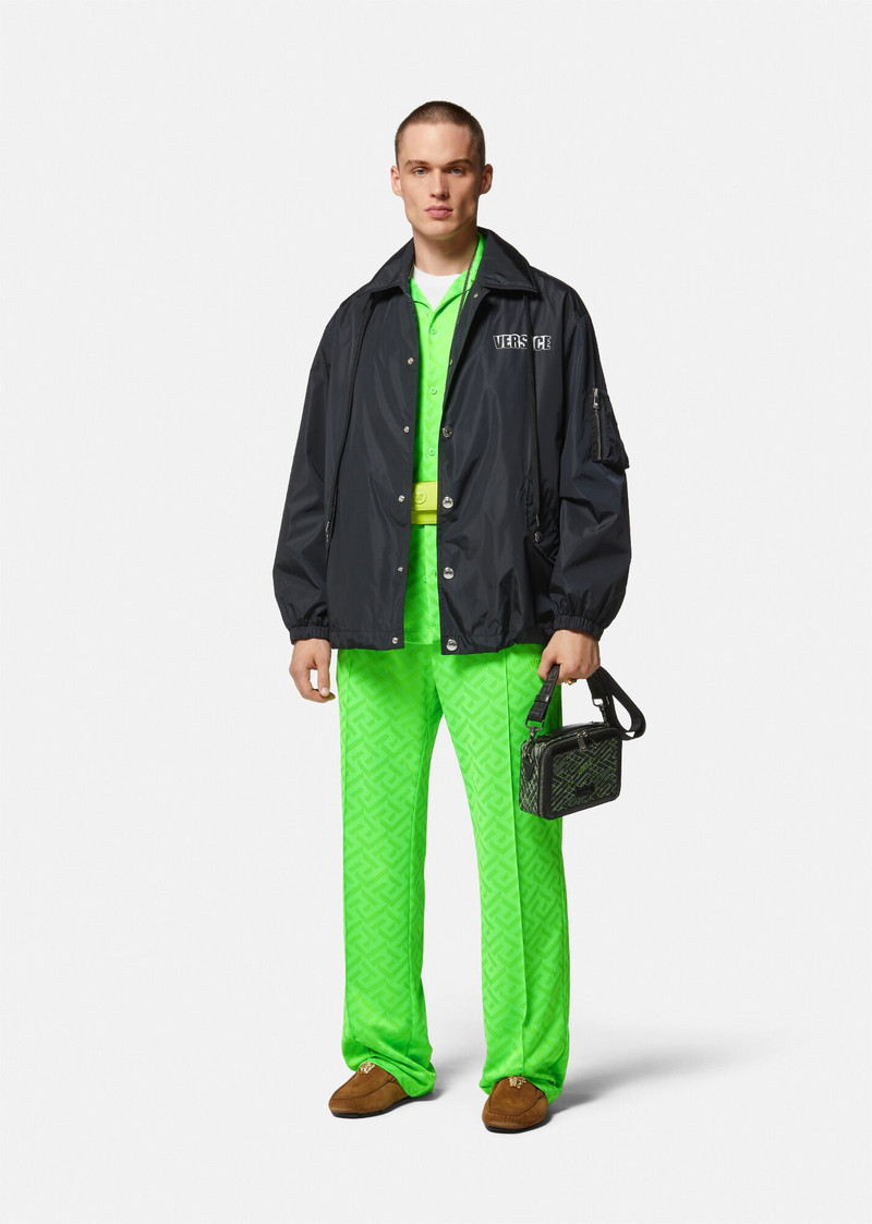 VERSACE Nylon Graphic Logo Jacket outlook