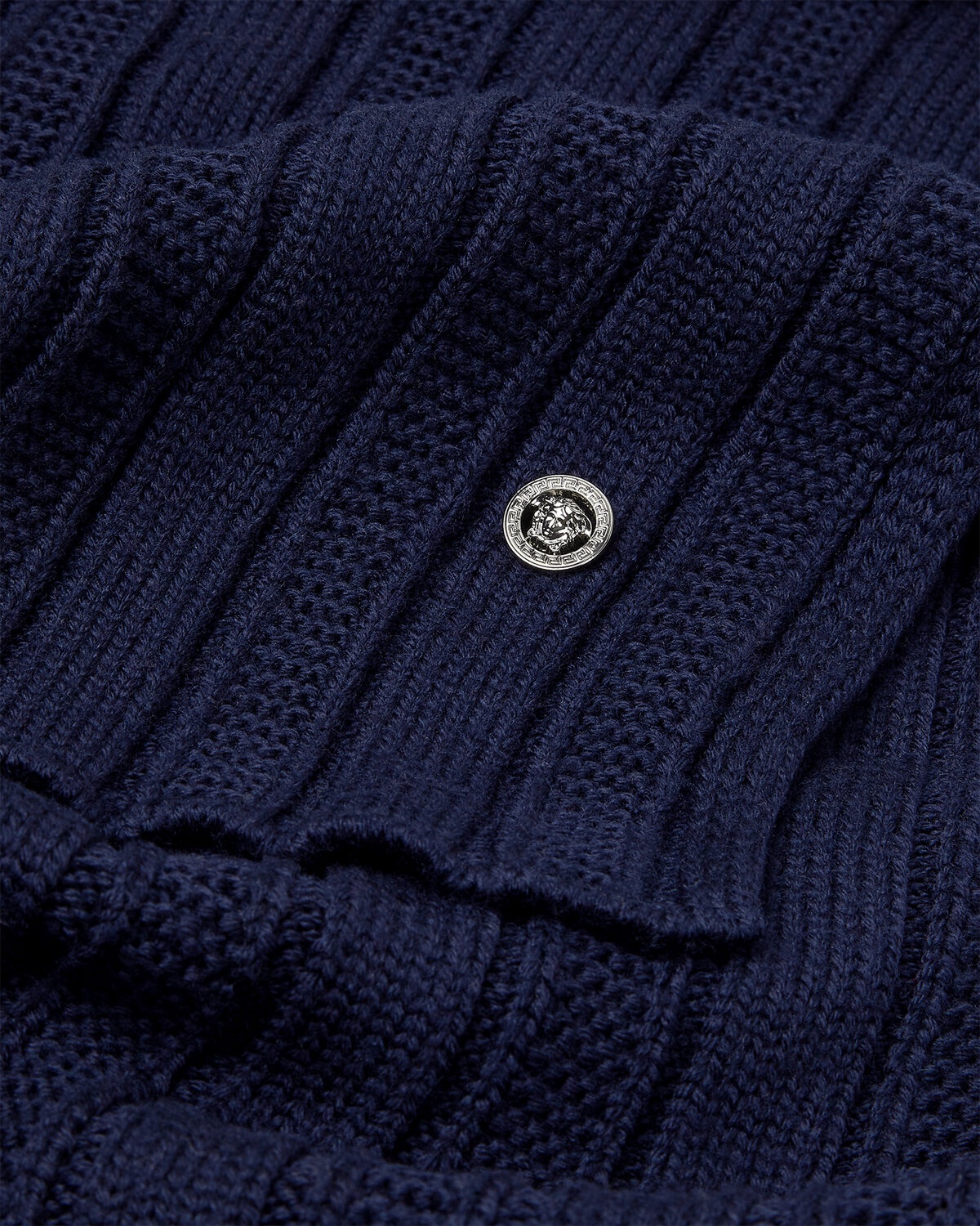 Medusa Ribbed Knit Scarf - 2