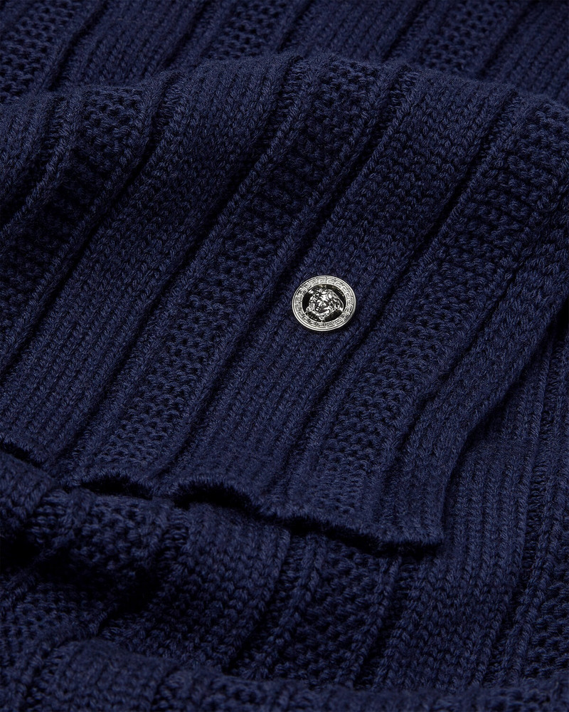 VERSACE Medusa Ribbed Knit Scarf outlook