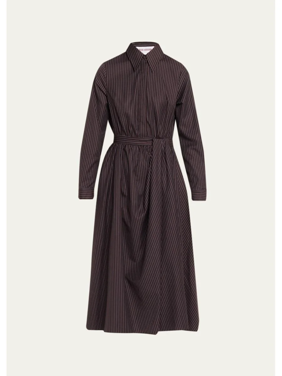 Nip/Tuck Pinstripe Shirtdress - 1