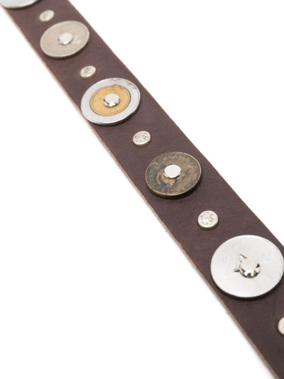 MAGLIANO Monete studed leather belt outlook