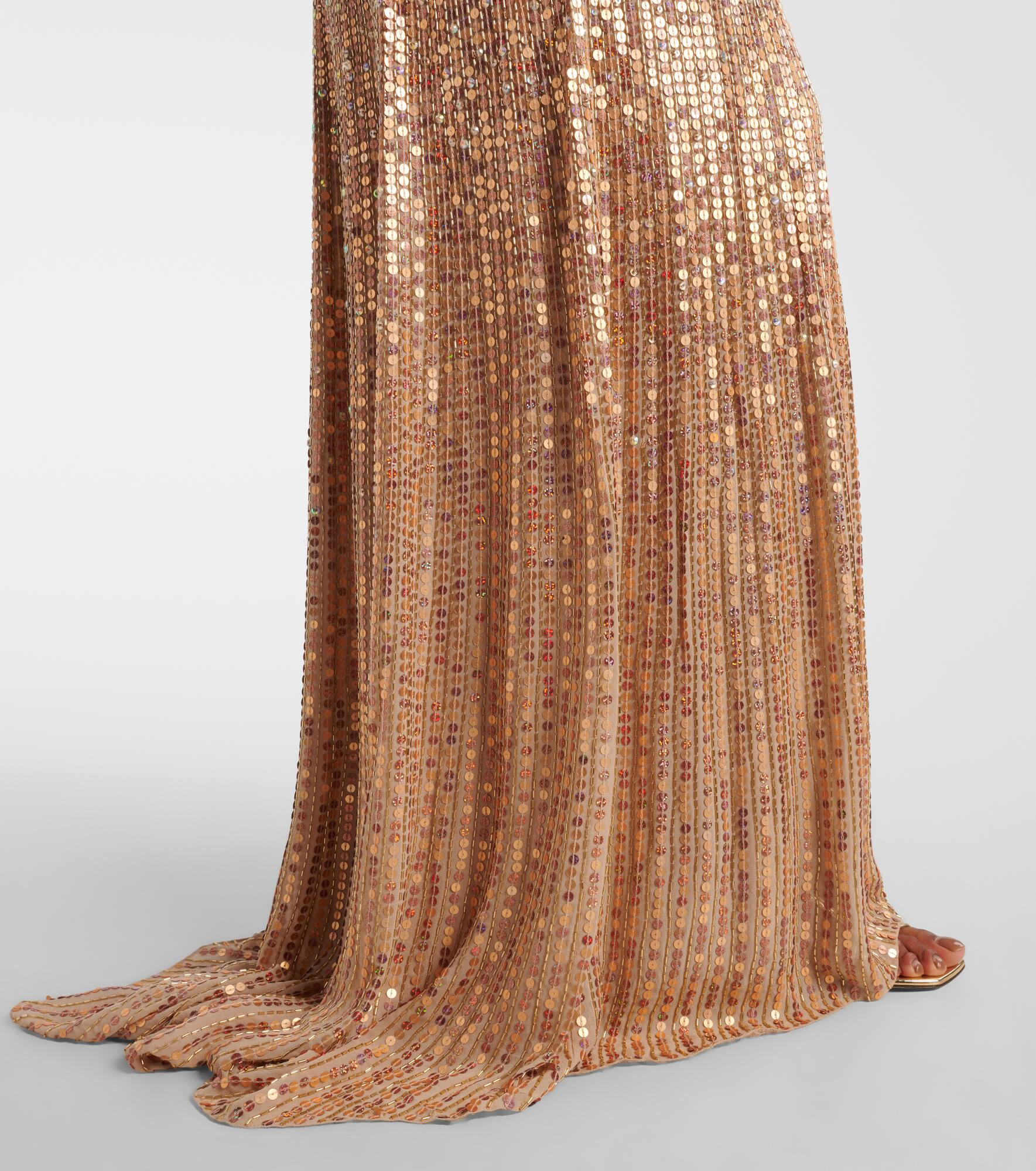 Benue embellished silk gown - 5