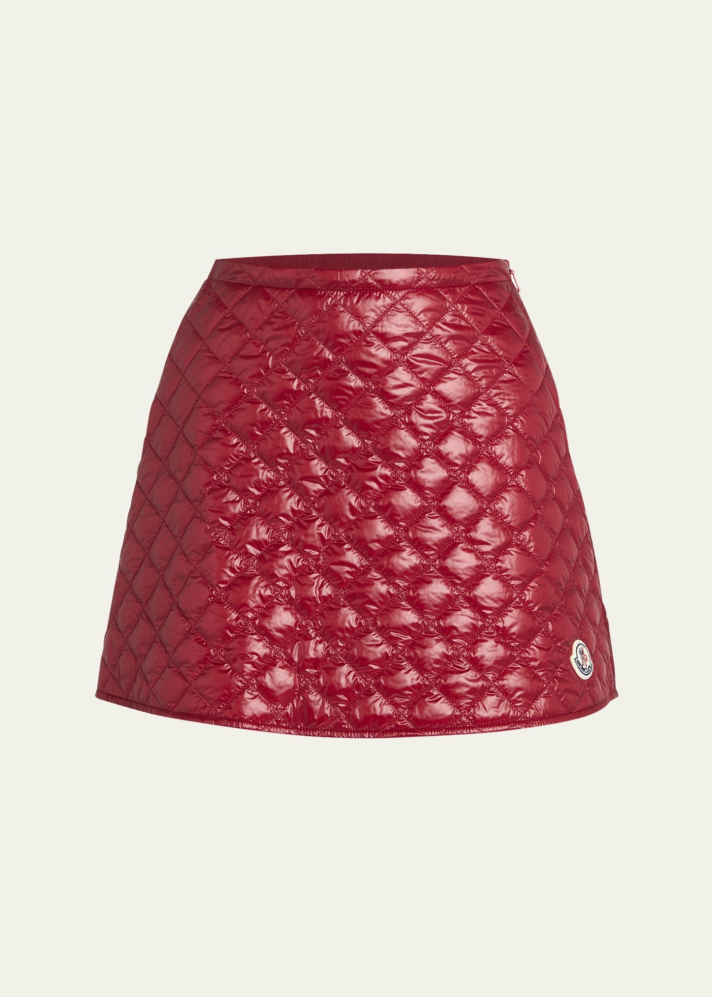 Quilted A-Line Mini Skirt - 1