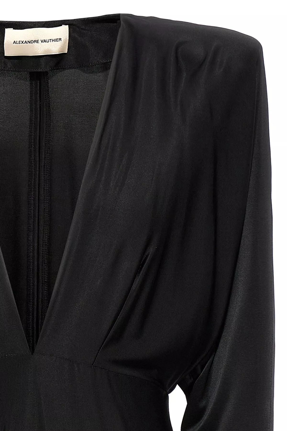 V-neck jersey dress - 4