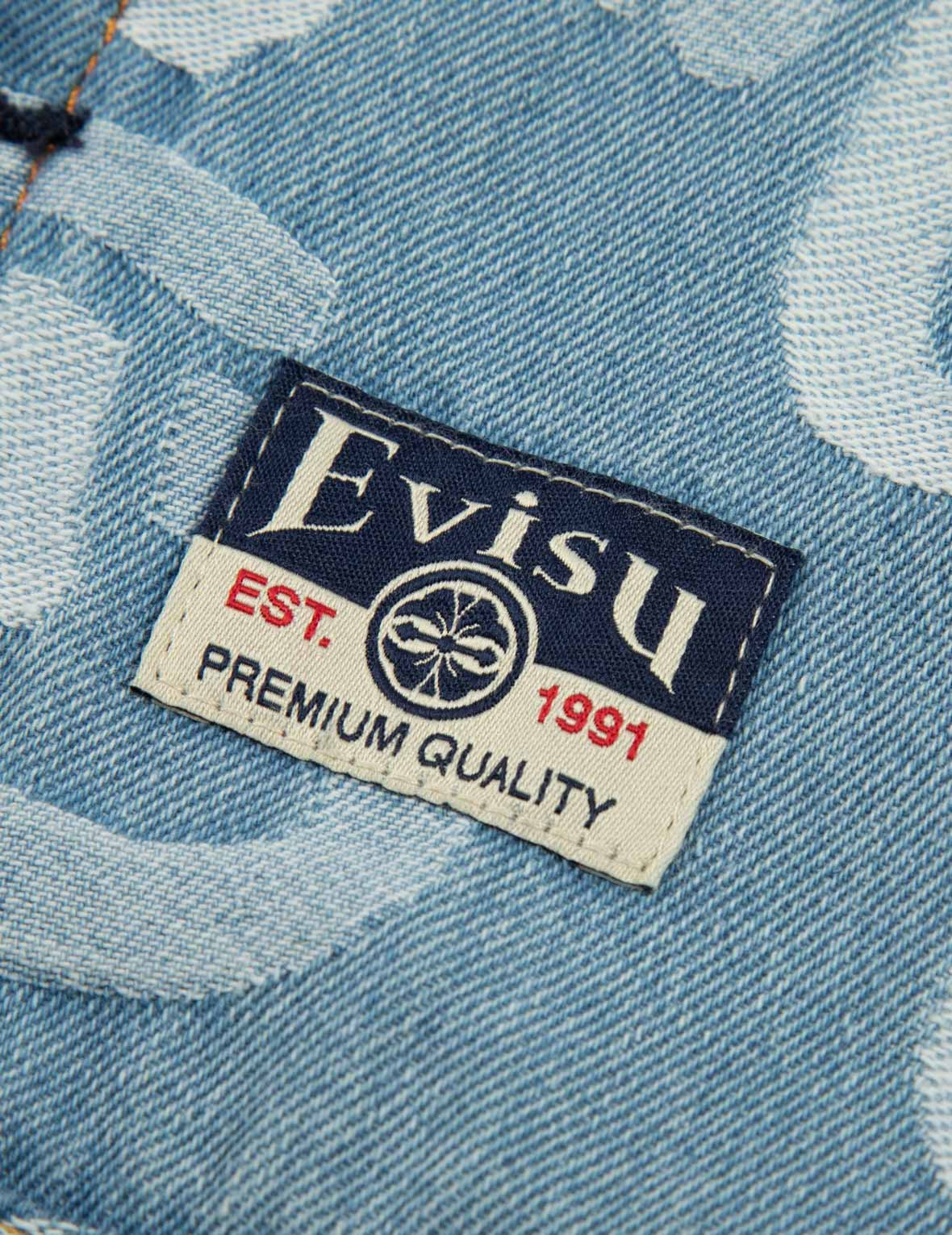 ALLOVER SEAGULL JACQUARD RELAX FIT DENIM JACKET - 10