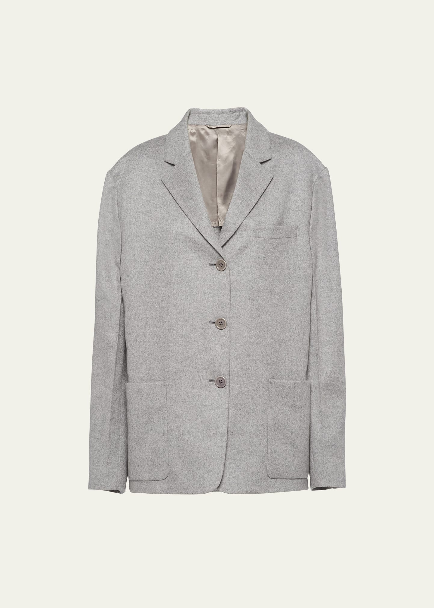Cashmere Blazer Jacket - 1