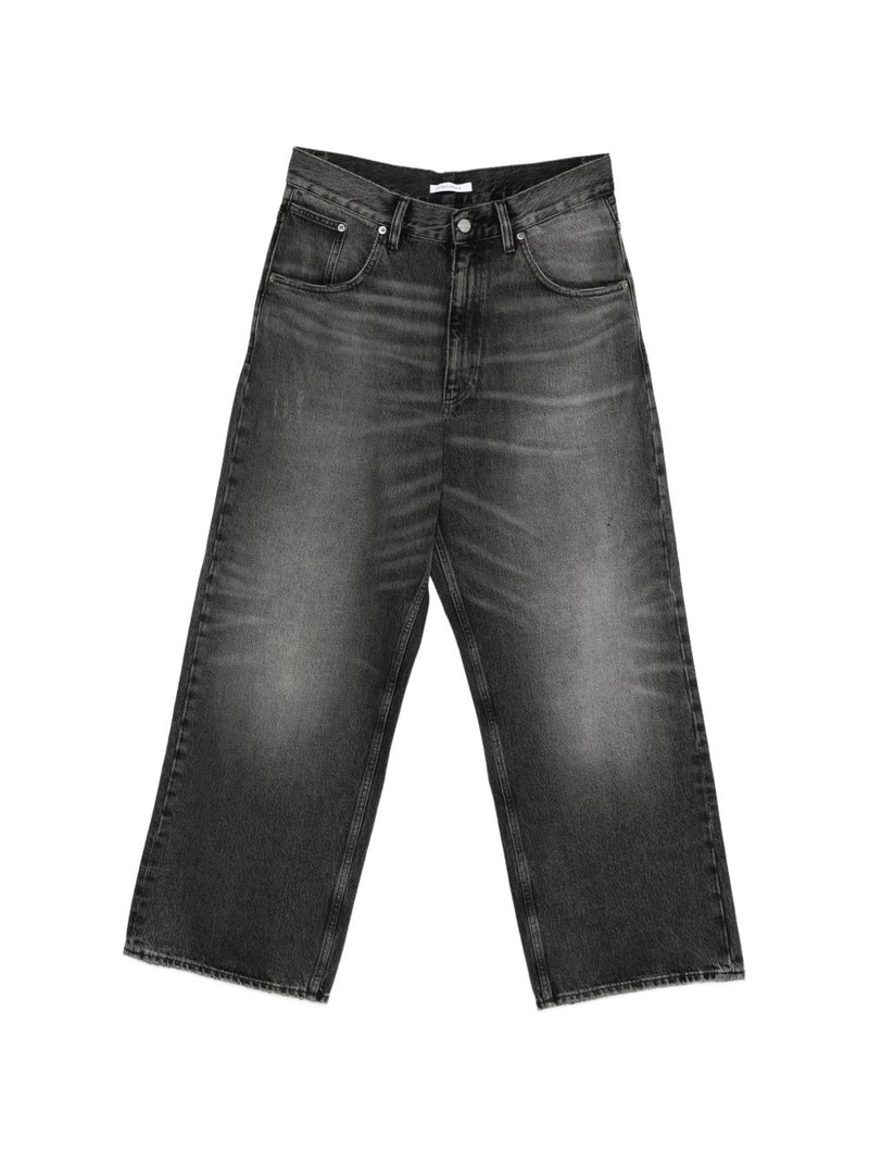 topstitching wide-leg jeans 1