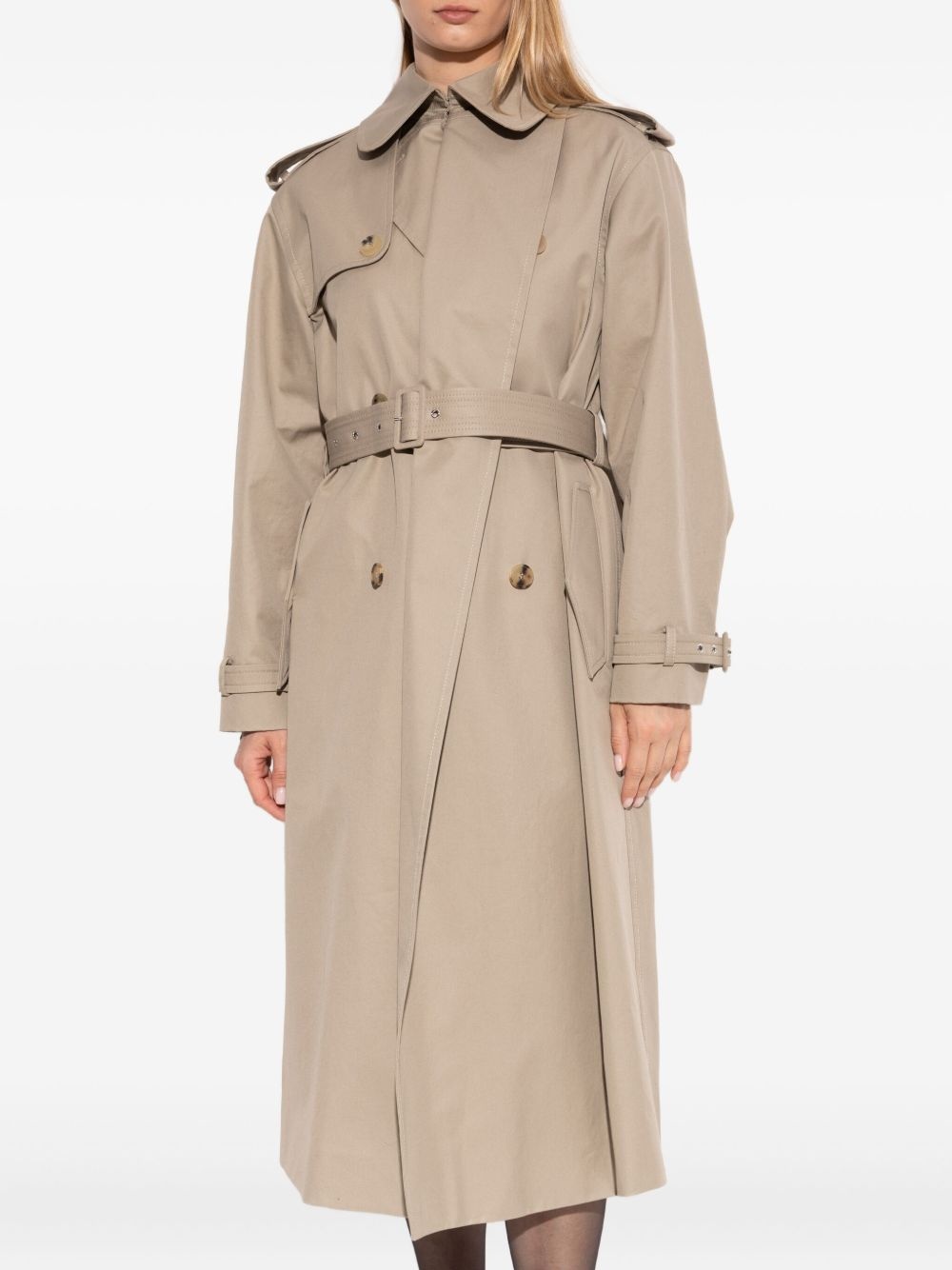 double-breasted trench coat - 3