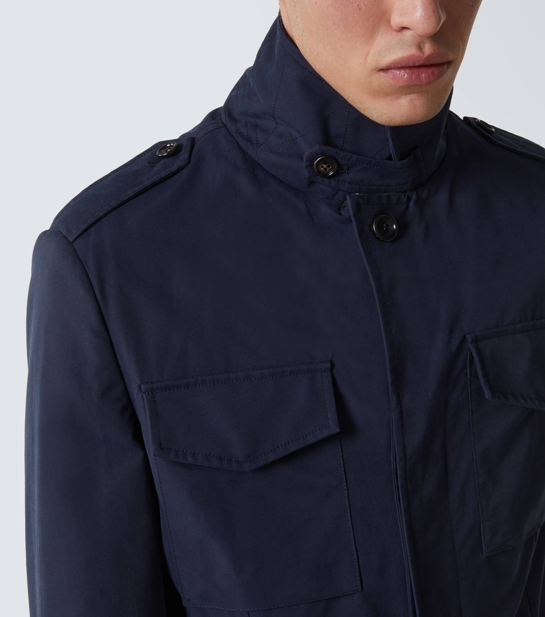 Cotton-blend field jacket - 5