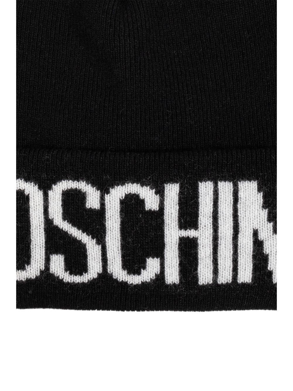 intarsia-knit logo beanie - 3