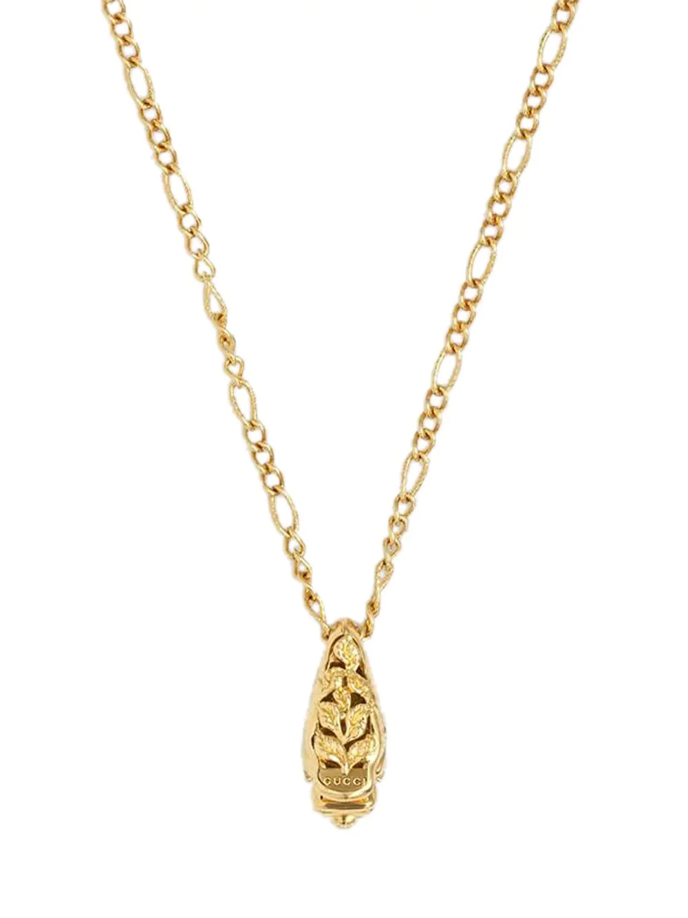 18kt yellow gold diamond tiger head necklace - 4