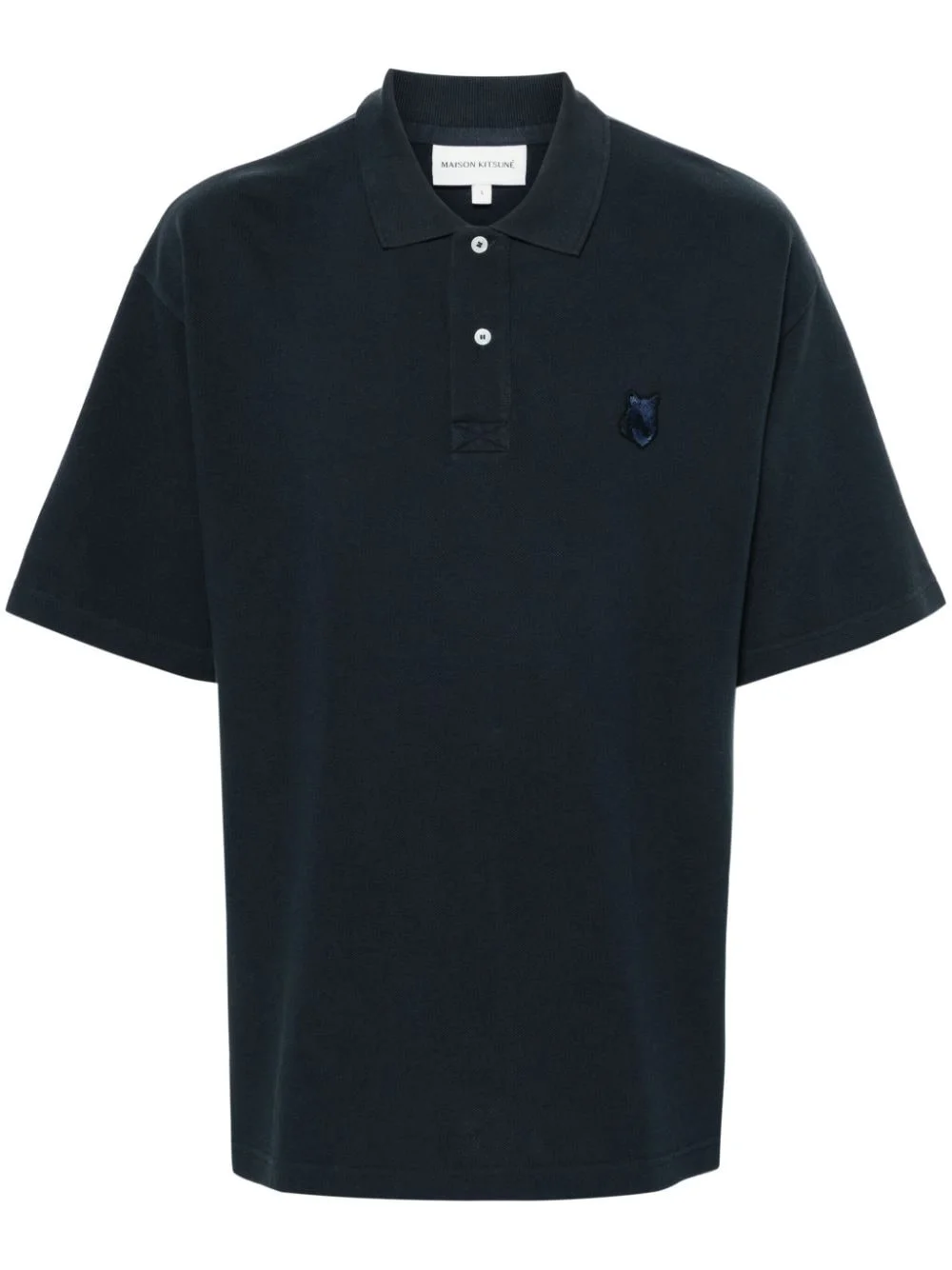 Fox-patch polo shirt - 1