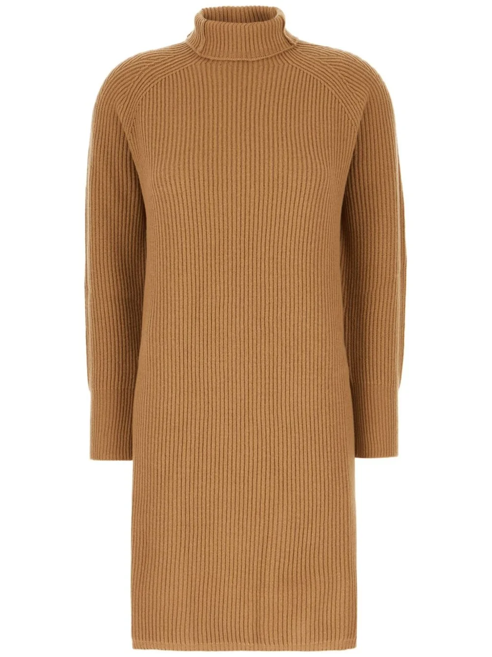 fisherman's rib-knit midi dress - 1