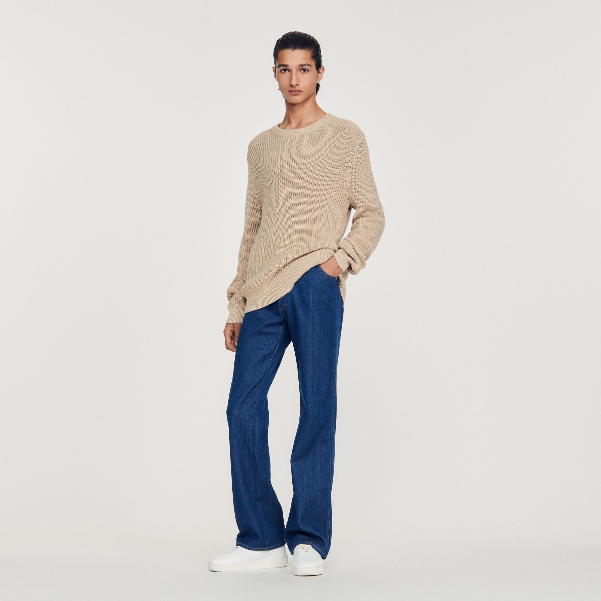 Cotton and silk sweater - 5