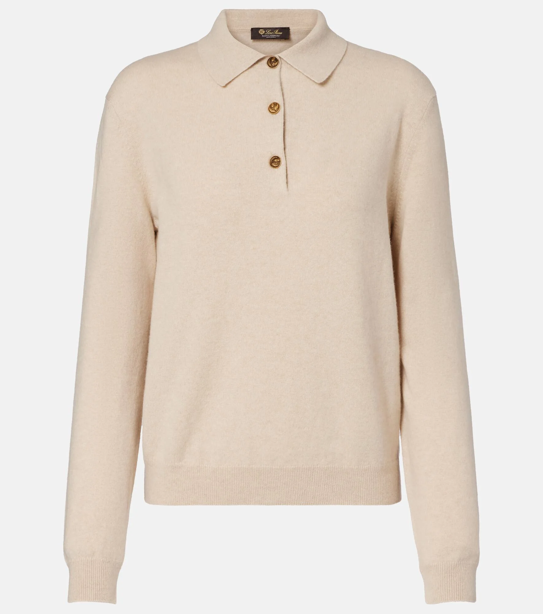 Classic cashmere polo sweater - 1