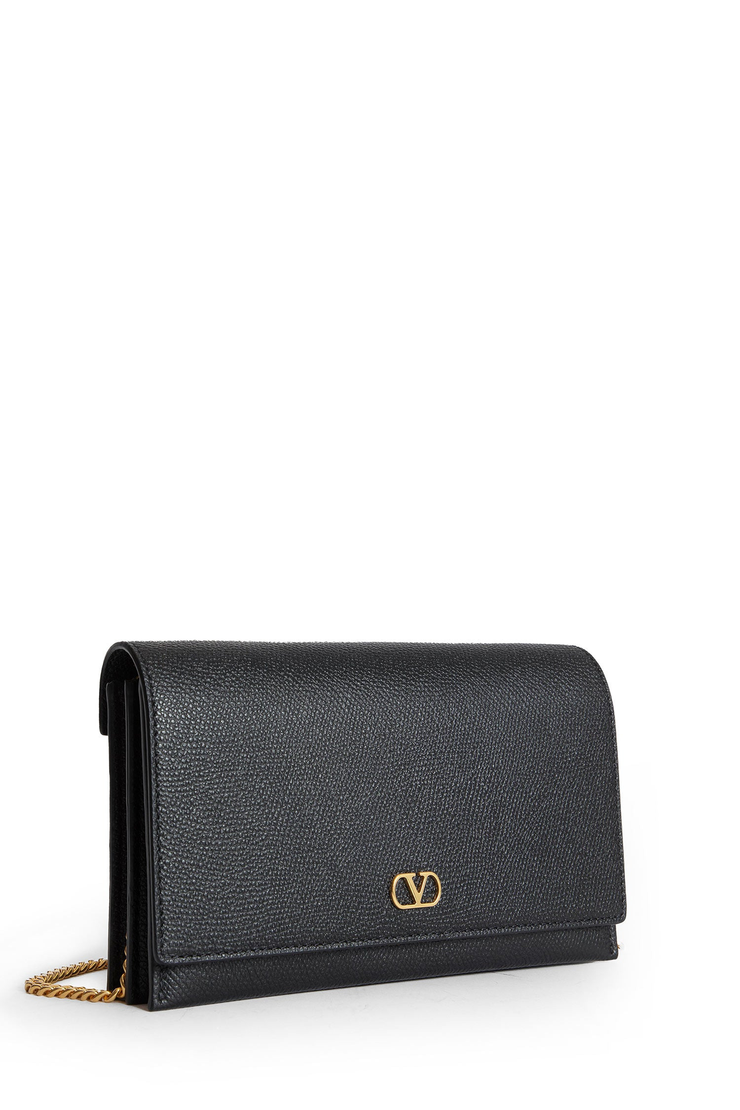 Vlogo-Grainy-Leather-Wallet-With-Chain - 2