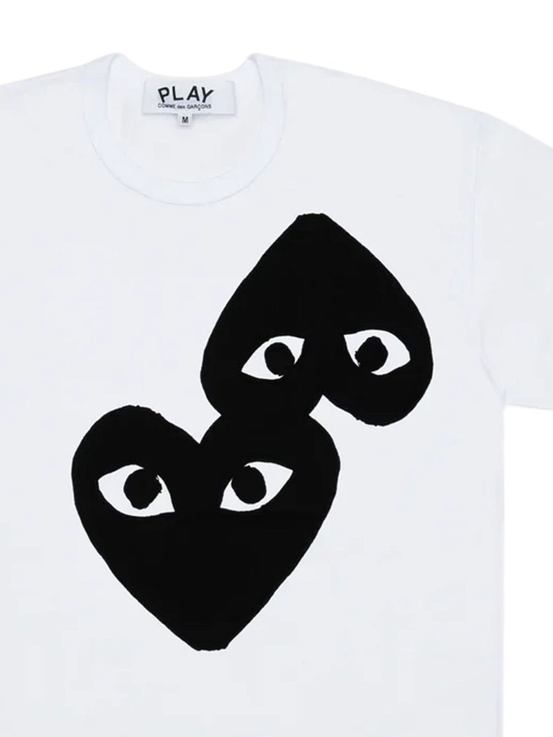 Comme des Garçons PLAY logo-print cotton t-shirt outlook