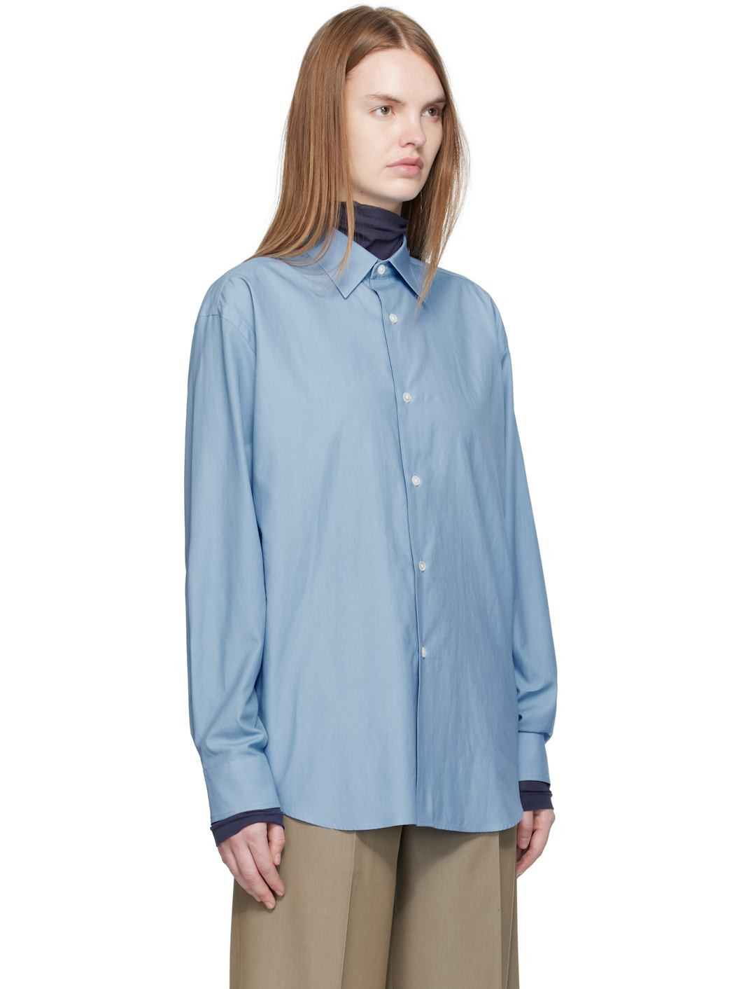 Blue Washed Finx Twill Shirt - 2