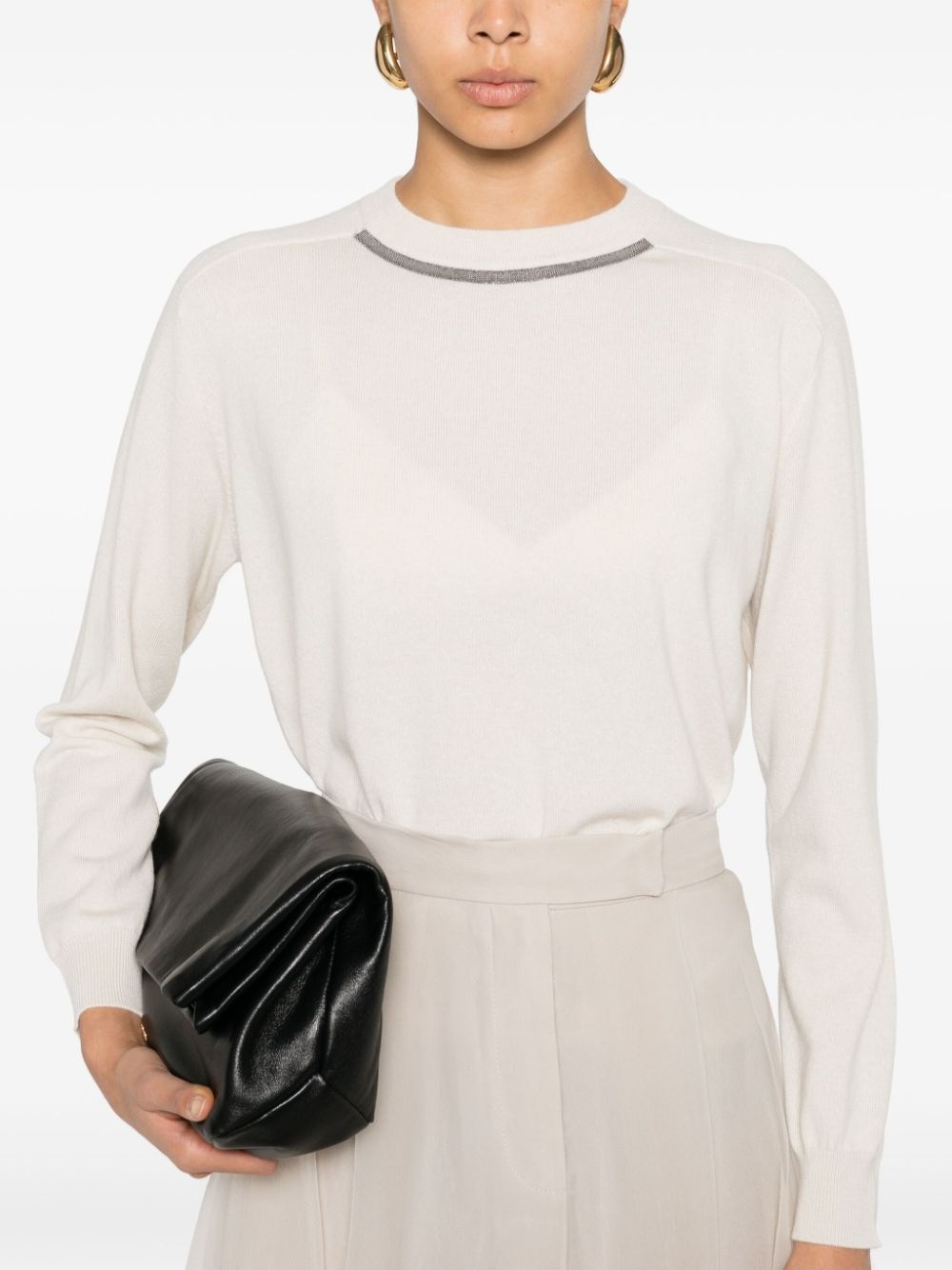 Monili-chain knitted top - 5