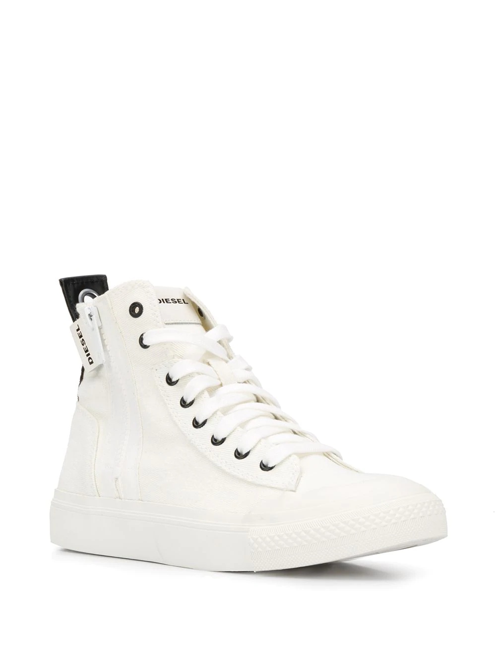 zipped high-top sneakers - 2