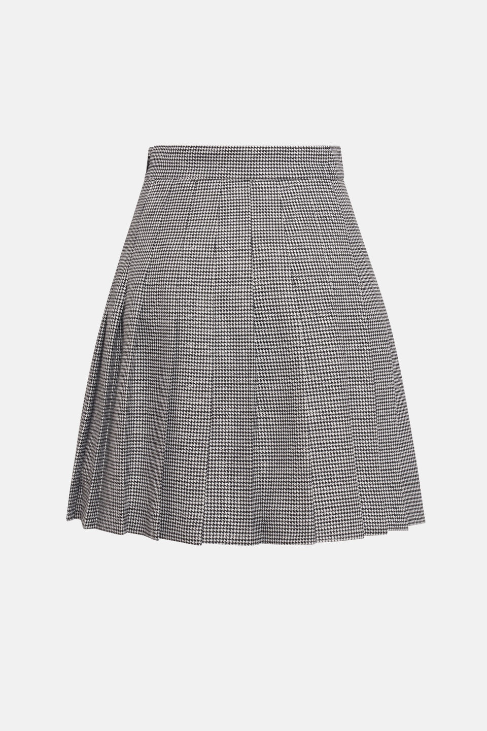 LUREX WOOL PIED DE POULE PLEATED MINI SKIRT - 2