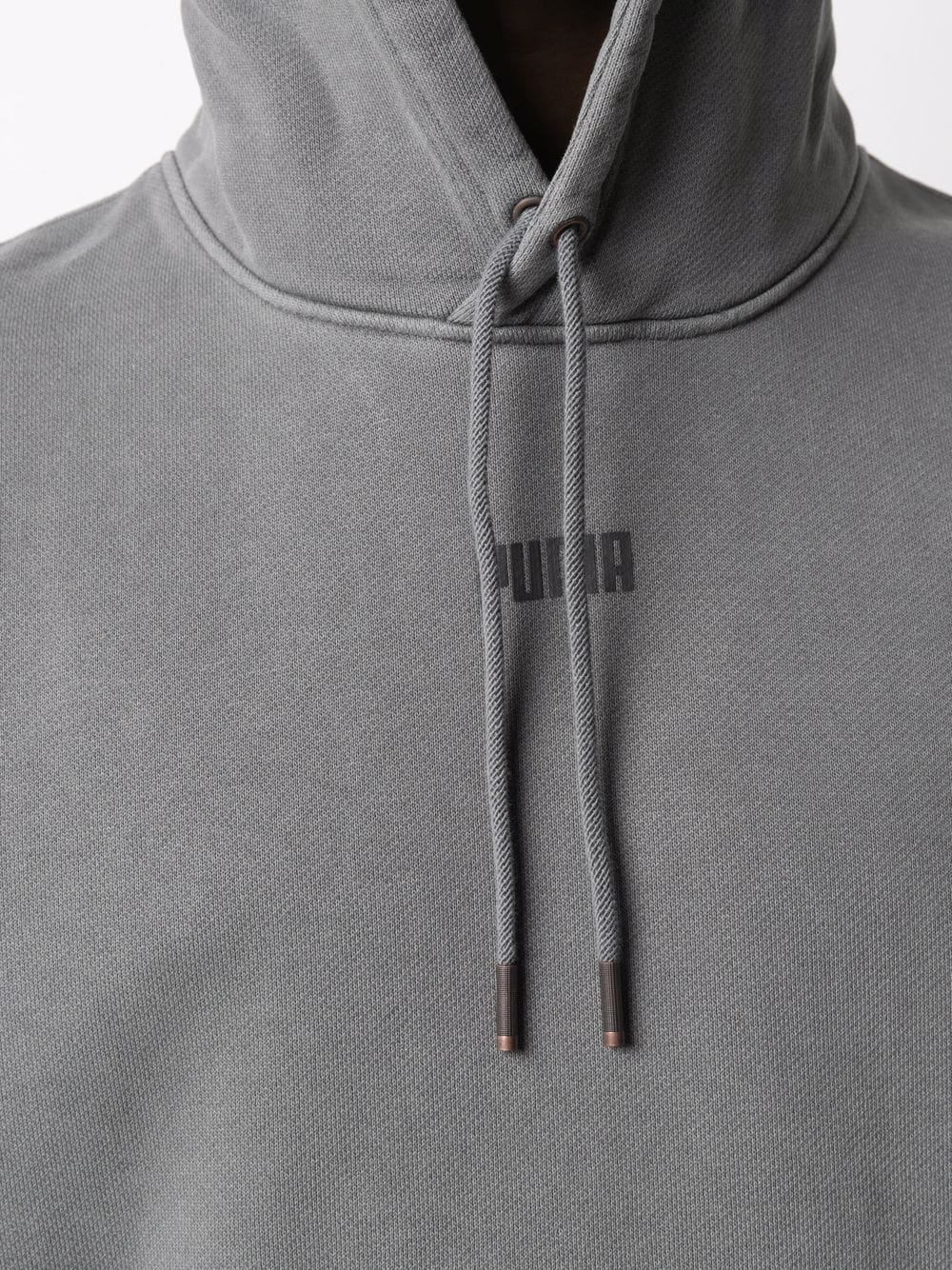 logo-print drawstring hoodie - 5