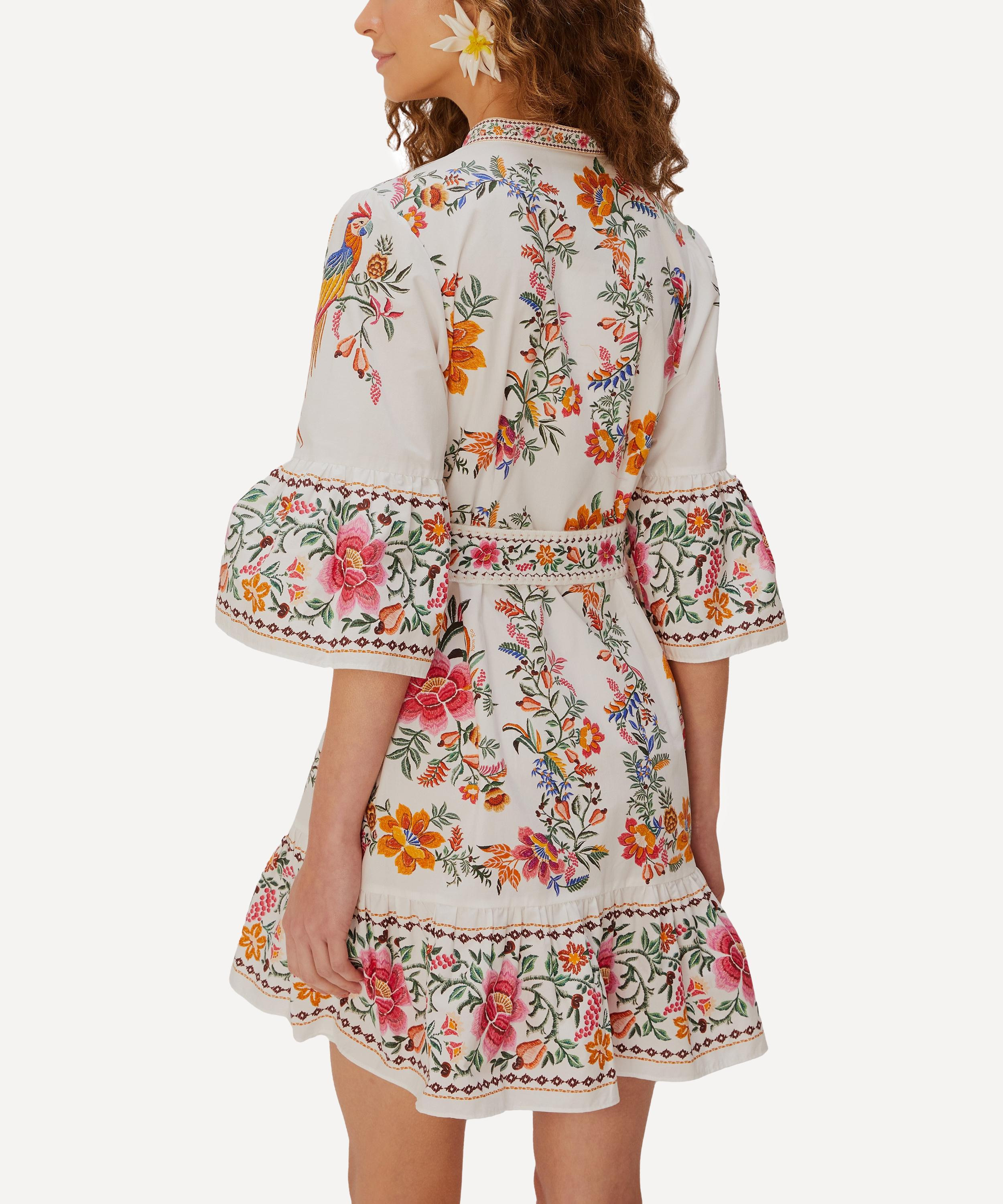 Off-White Delicate Forest Scarves Mini Dress - 2