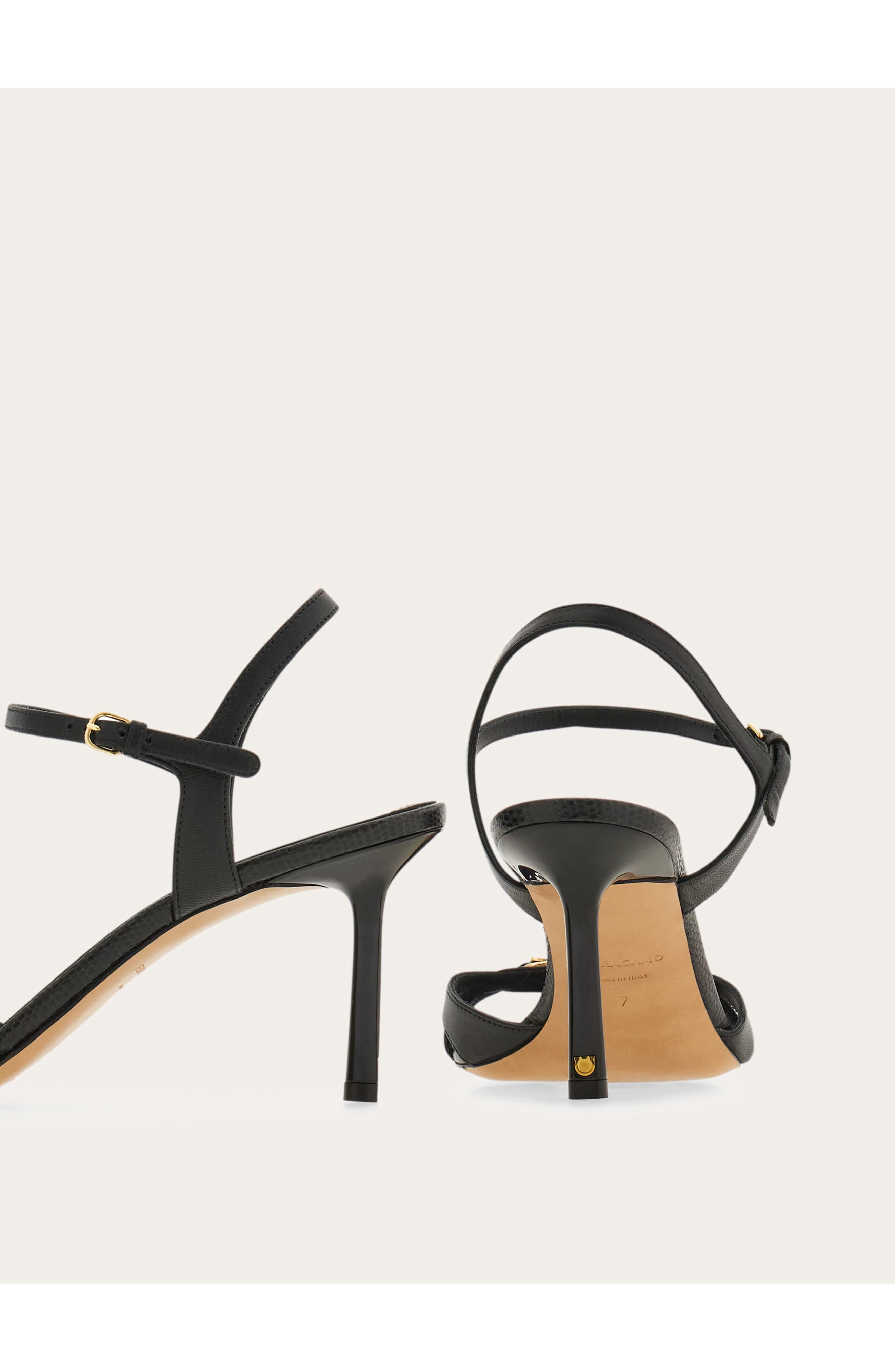 FERRAGAMO Dasy Vara Sandal in Nero at Nordstrom - 3
