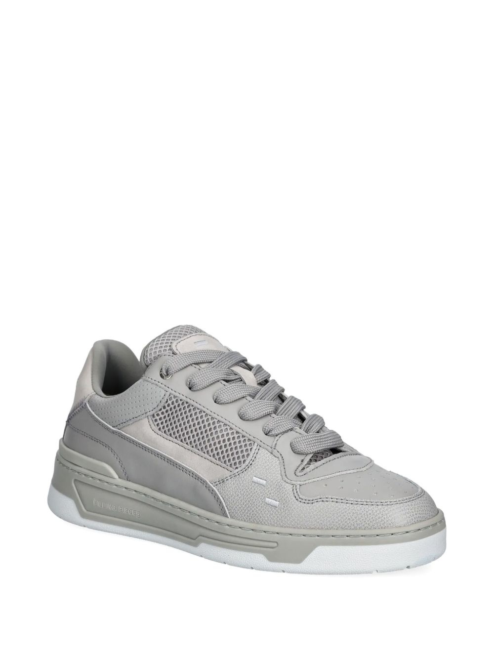 leather-panelled sneakers - 2