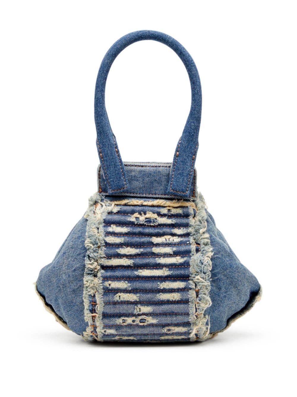 D-Vina-XS distressed denim shoulder bag - 2