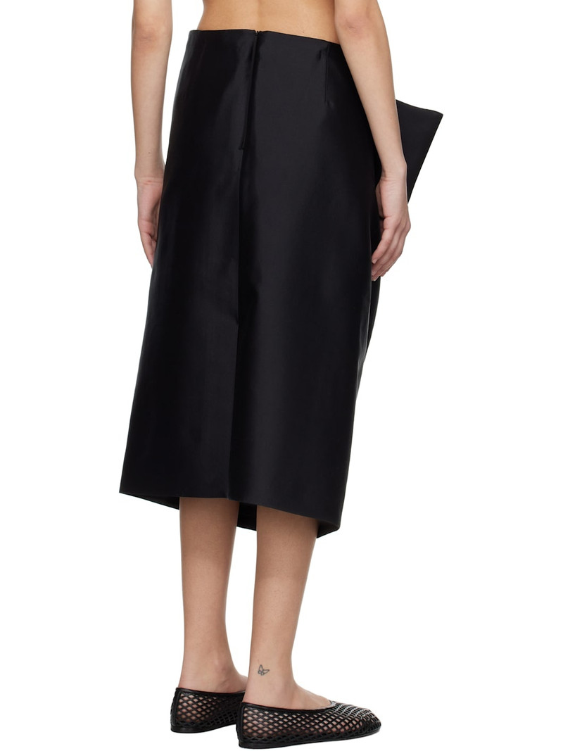 Black Layered Midi Skirt 3