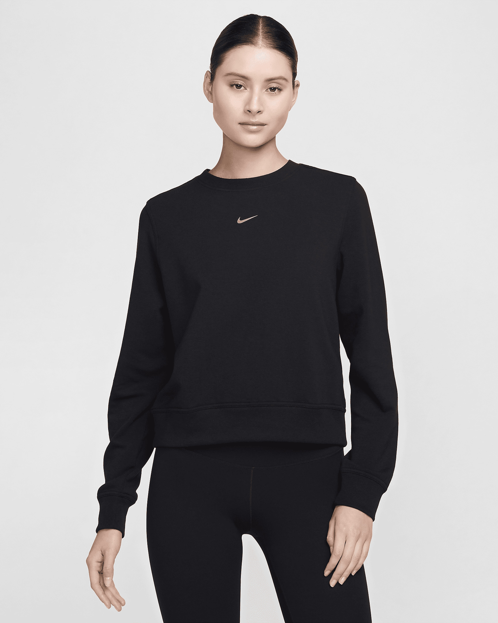 Nike Dri-FIT One Women's Crew-Neck French Terry Sweatshirt - 1