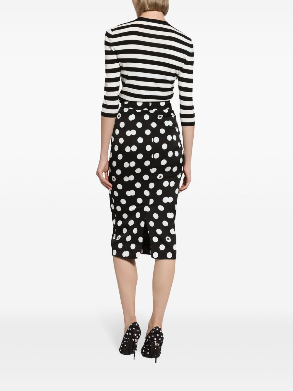 striped cropped jumper - 5