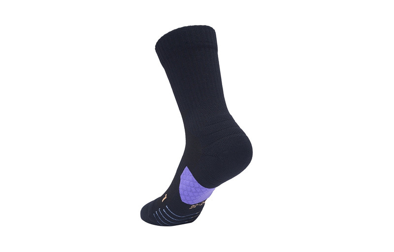 Li-Ning Li-Ning Professional Mid-Crew 3M Athletic Running Socks 'Black' AWSS421-1 outlook