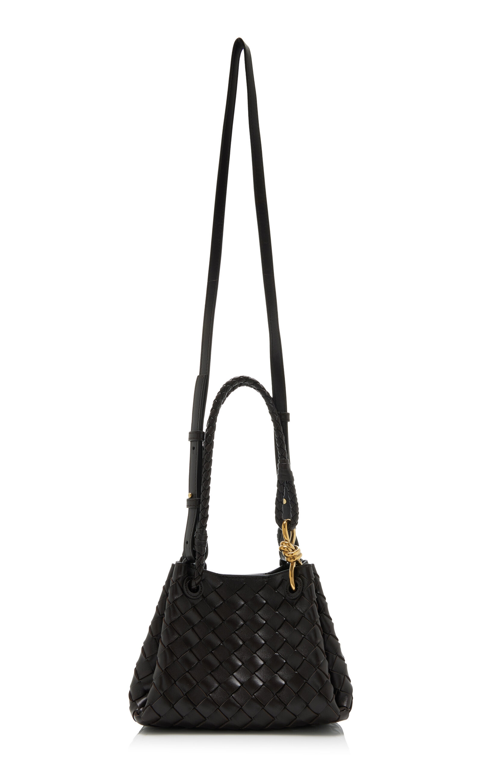 Small Andiamo Intrecciato Leather Bag brown - 3