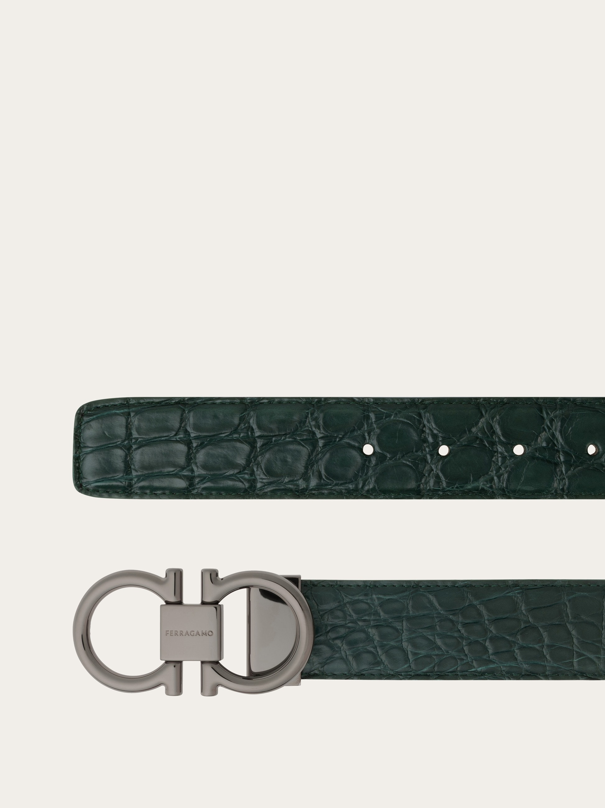 Adjustable Gancini belt - 2