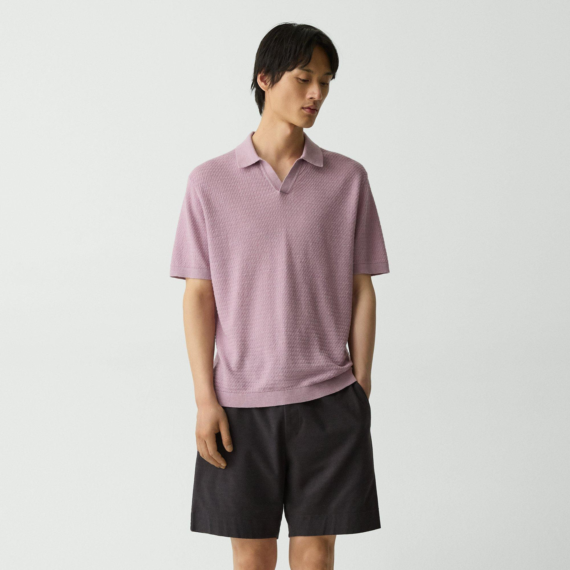 Brenan Polo Shirt in Pacific Linen - 2