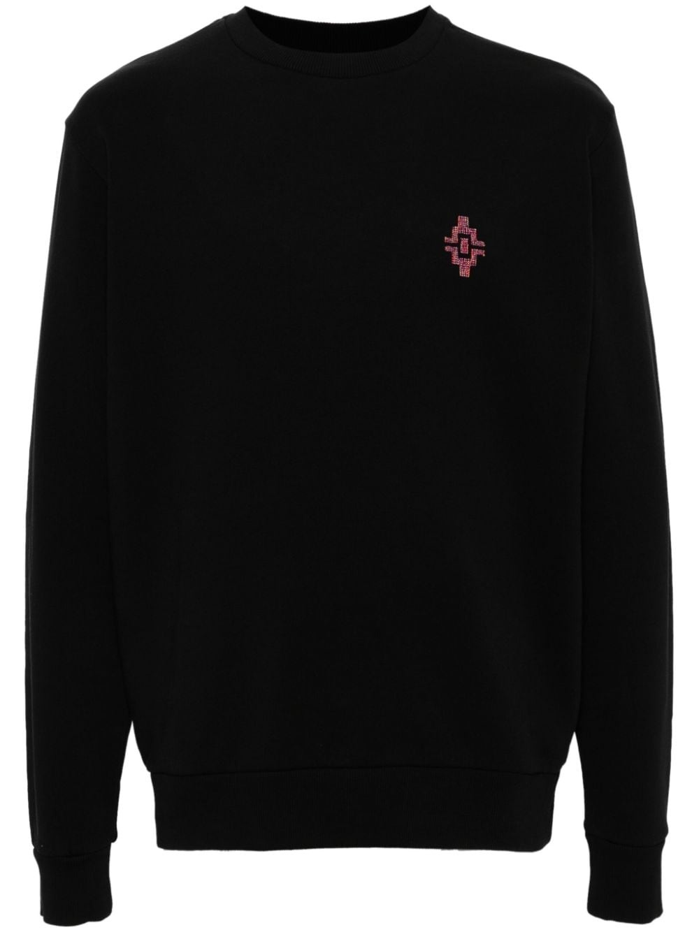 Graffiti Cross-embroidery cotton sweatshirt - 1
