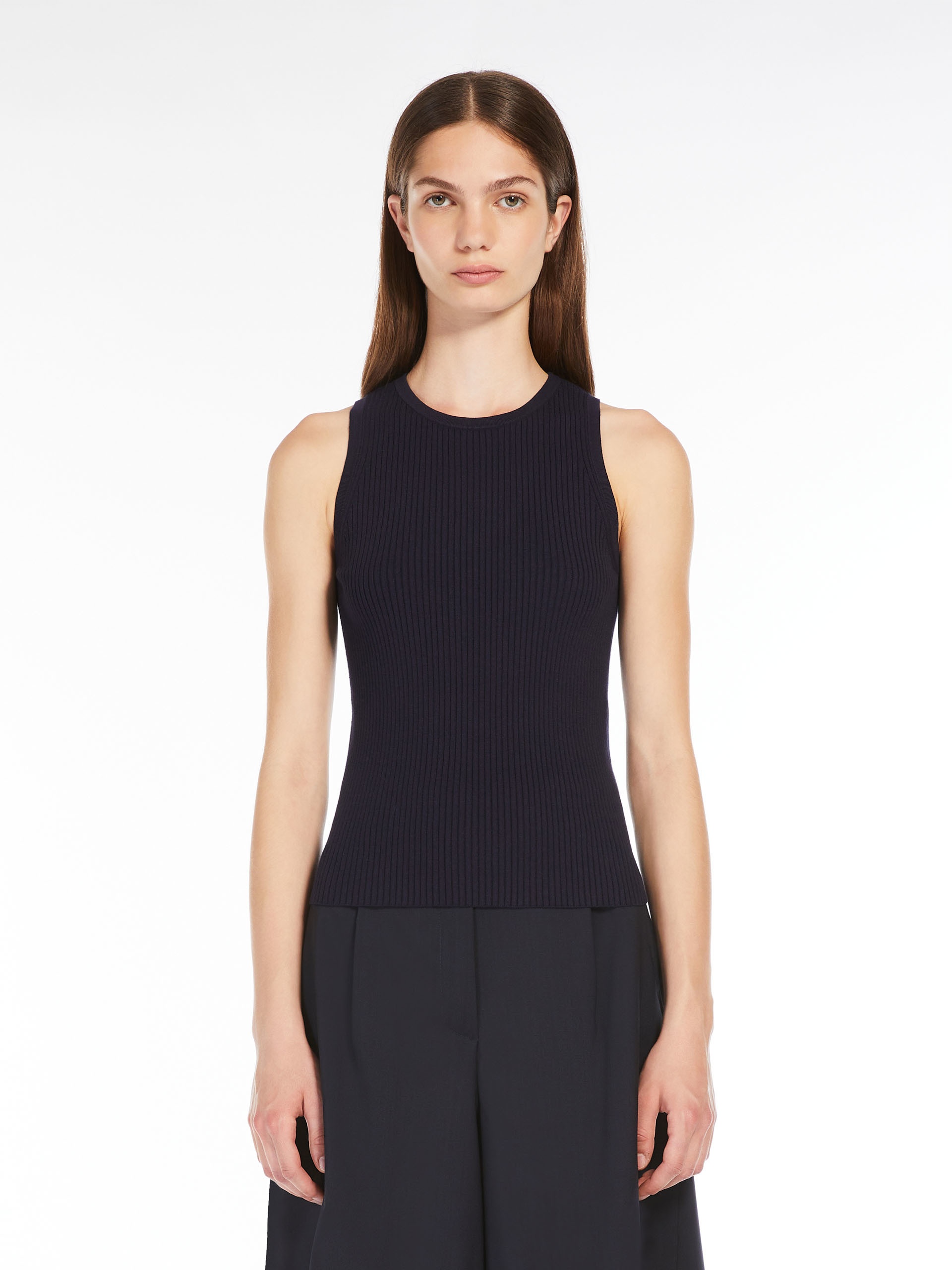 OLIMPO Rib-knit viscose top - 3